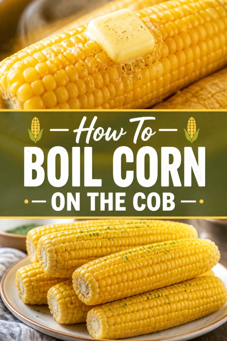 🌽 How To Boil Corn On The Cob