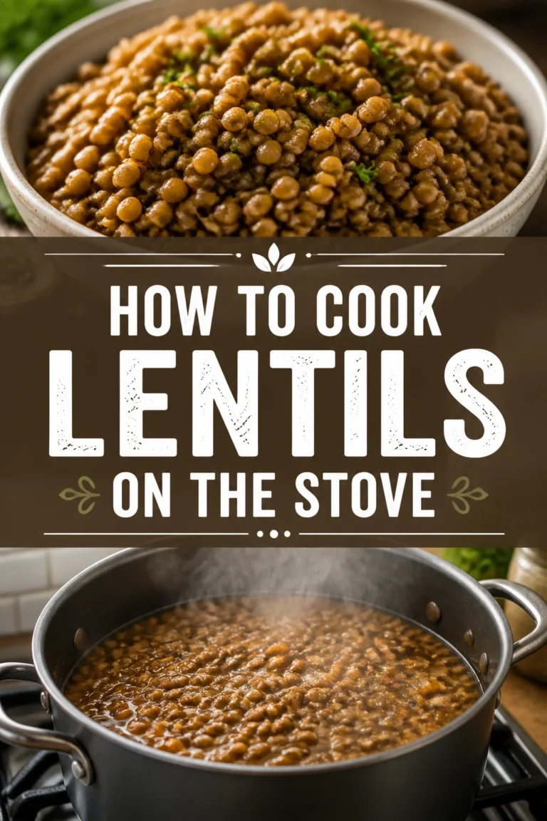 🍲 How To Cook Lentils On The Stove