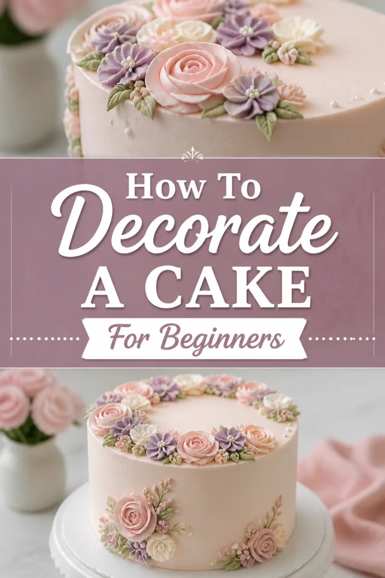 ✨ How To Decorate A Cake For Beginners