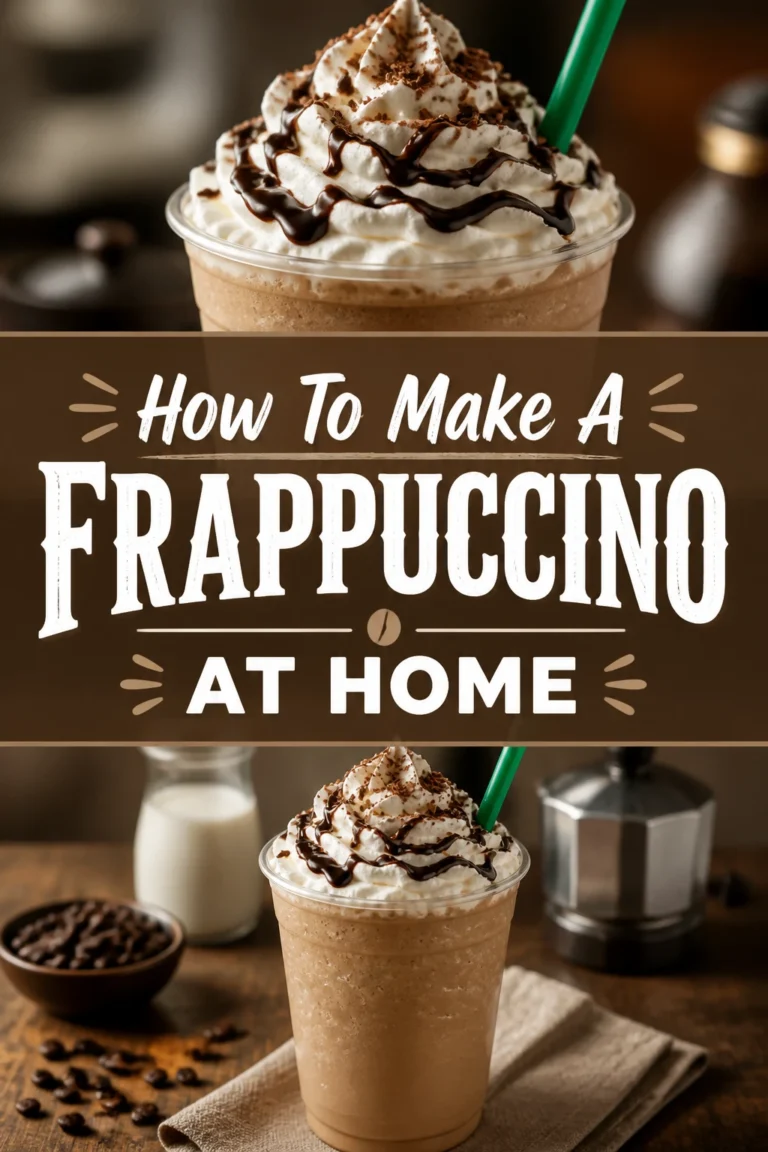 ☕ How To Make A Frappuccino At Home