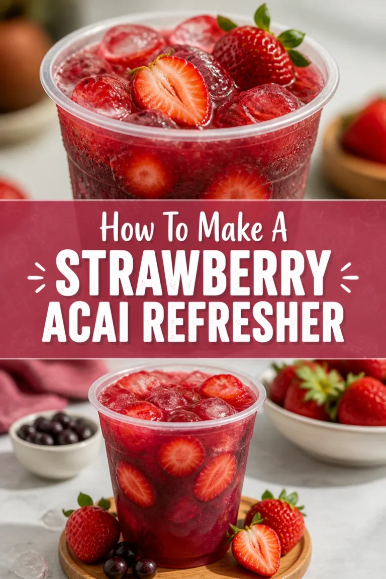 🌟 How To Make A Strawberry Acai Refresher
