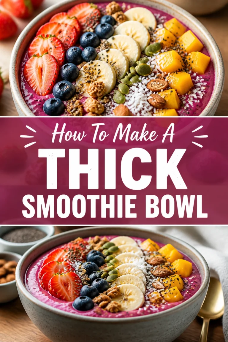 🥣 How To Make A Thick Smoothie Bowl