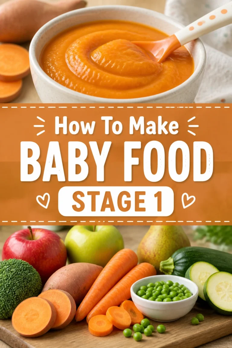 👶 How To Make Baby Food Stage 1