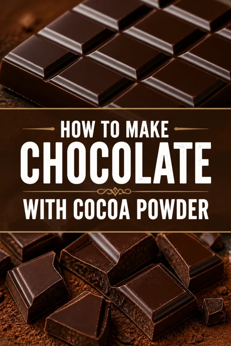 🍫 How To Make Chocolate With Cocoa Powder