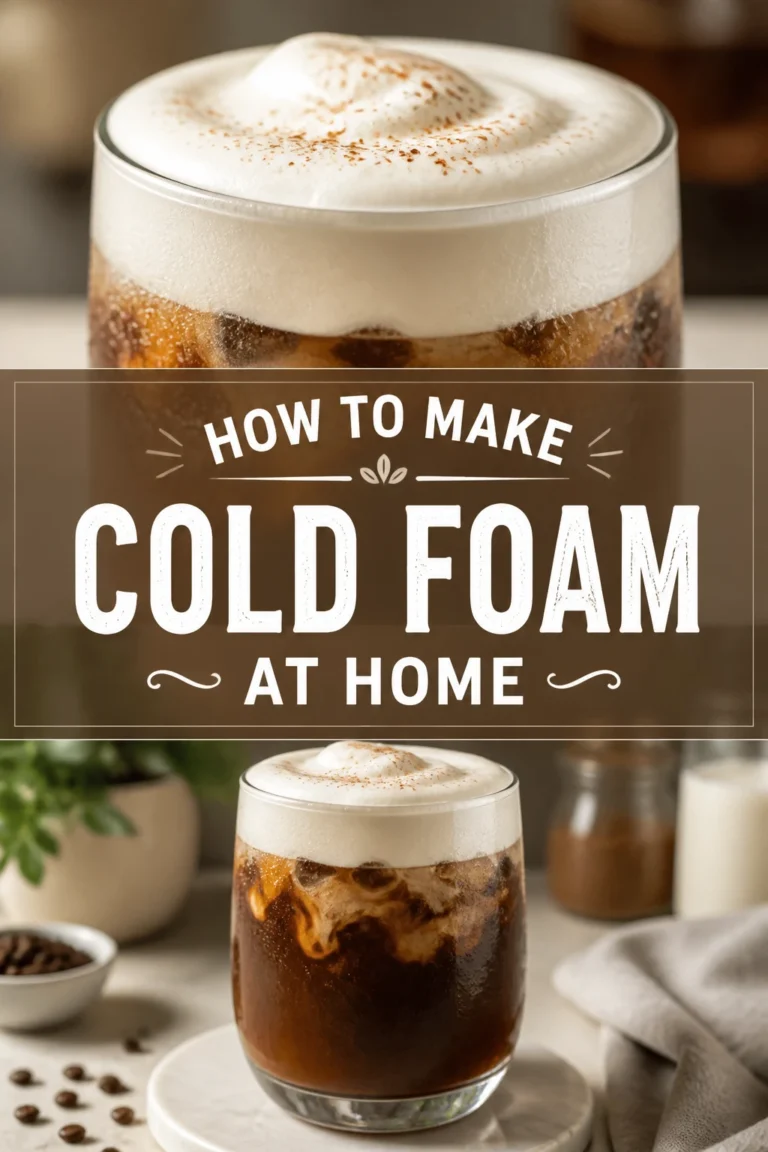 ☕ How To Make Cold Foam At Home