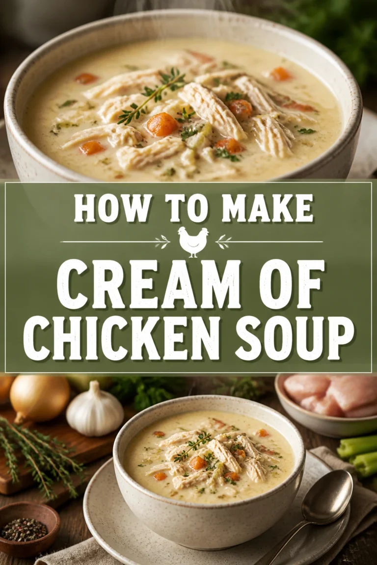 🍲 How To Make Cream Of Chicken Soup