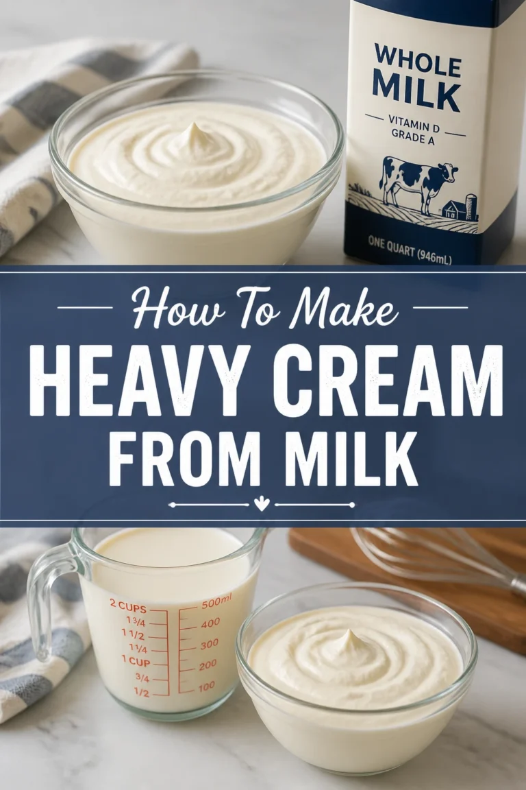 🥛 How To Make Heavy Cream From Milk