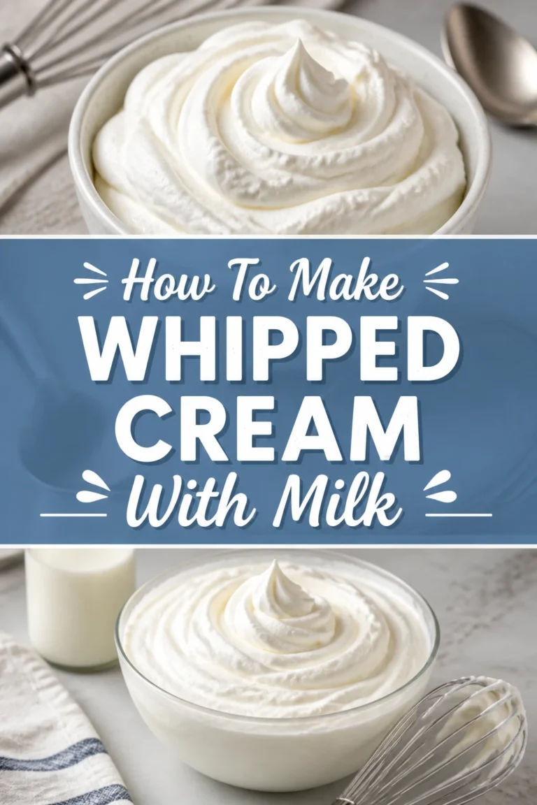 🥛 How To Make Whipped Cream With Milk